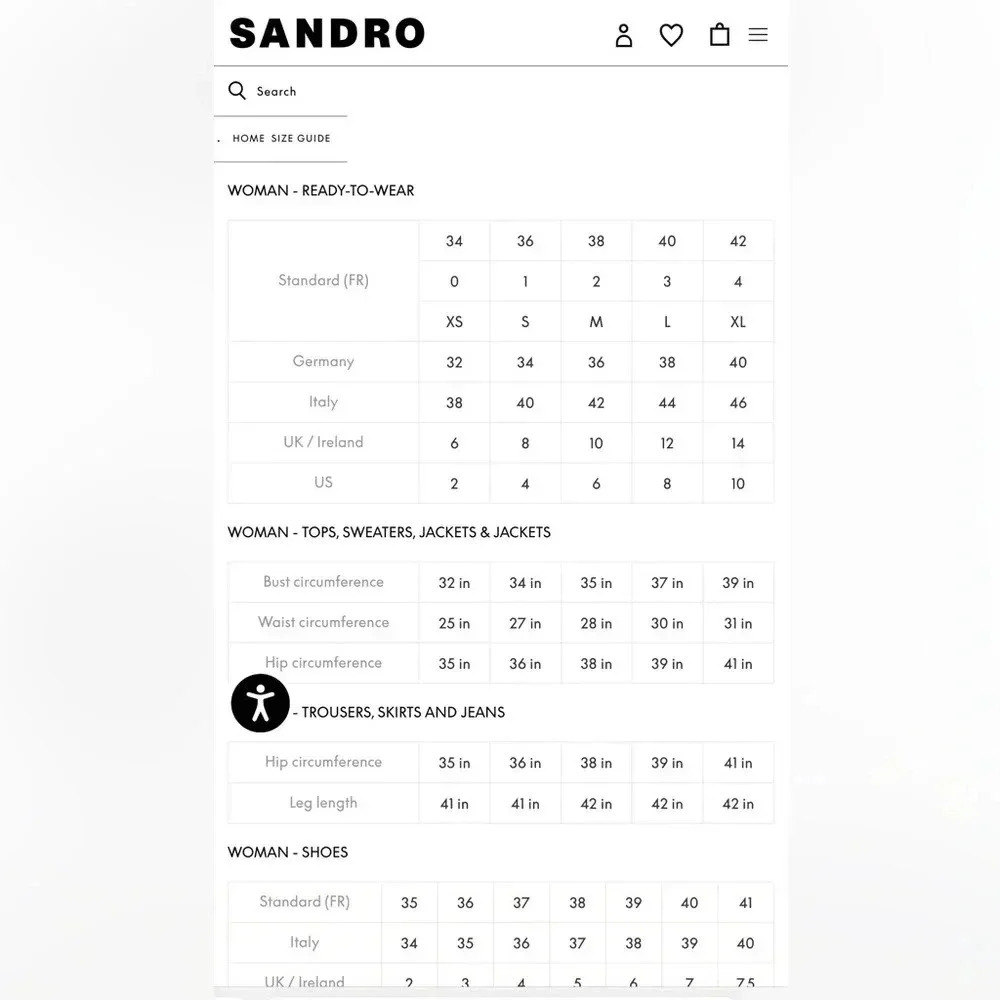 SANDRO Paris Black Ruffle pocket high rise mini skirt size 0 XS - Picture 7 of 7